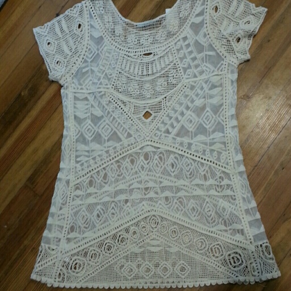 Lace and Crocheted Top - Picture 7 of 7